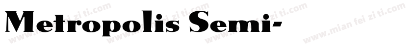 Metropolis Semi字体转换